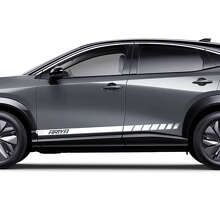 Kit de décalcomanies d'accentuation de bandes de logo Sides Racing 3 pour Nissan ARIYA 2