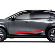 Kit de décalcomanies graphiques à bandes d’accent de course latérales géométriques pour Nissan ARIYA 3