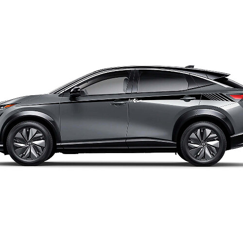 Kit de décalcomanies graphiques à rayures d'accentuation Sides Racing pour Nissan ARIYA
