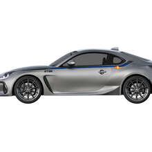 Autocollant vinyle latéral bandes de course pour Toyota GR86_3