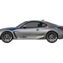 Kit de décalcomanies latérales en vinyle à rayures courbes de course pour Toyota GT86_2