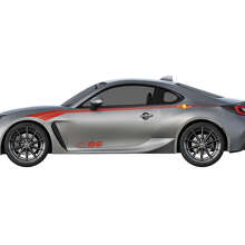 Kit de décalcomanies latérales en vinyle à rayures courbes de course pour Toyota GT86_3