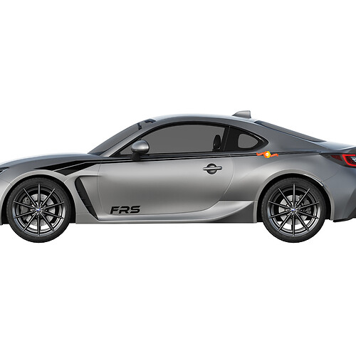 Paire de bandes de course autocollantes en vinyle pour Toyota Scion Fr-S
