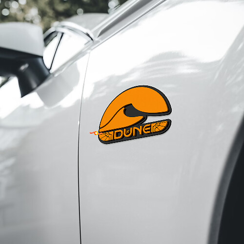 Badges d'aile Sahara Dunes Emblème de hayon Badge 3D pour Jeep Dodge etc