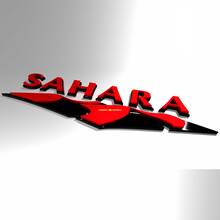 Insignes d'aile Sahara Dunes Wrangler Emblème de hayon Badge 3D pour Jeep Wrangler
 4