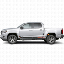 Bandes Vinyle Racing Line pour Portières et Bas de Caisson pour Chevrolet Colorado 2e Gén 2015-2022_2