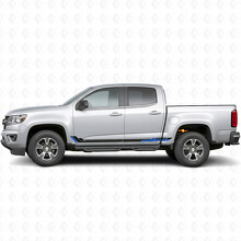 Bandes Vinyle Racing Line pour Portières et Bas de Caisson pour Chevrolet Colorado 2e Gén 2015-2022_3