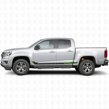 Bandes Vinyle Racing Line pour Portières et Bas de Caisson pour Chevrolet Colorado 2e Gén 2015-2022_4