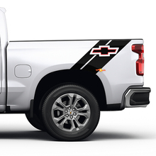 Bandes latérales de lit autocollantes tout-terrain 4x4 en 2 couleurs pour lit Chevrolet
 2