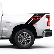 Bandes latérales de lit autocollantes tout-terrain 4x4 en 2 couleurs pour lit Chevrolet
 3