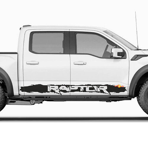 Autocollant de décalque de graphique de bande de panneau latéral pour Ford F150 Raptor
