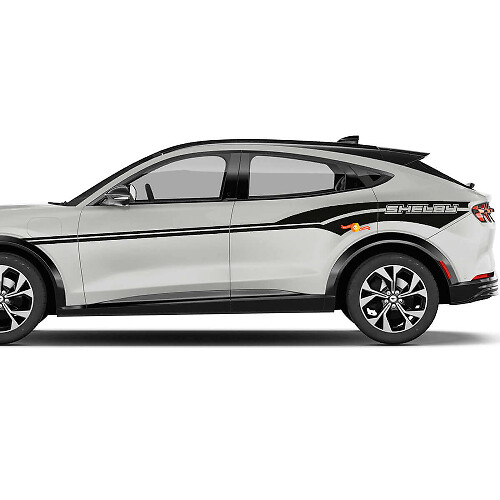 Paire de bandes d'accent MACH E Autocollants en vinyle pour Ford Mustang MACH-E
