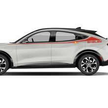 Paire de bandes d'accent Shelby Autocollants latéraux en vinyle pour Ford Mustang MACH-E
 2