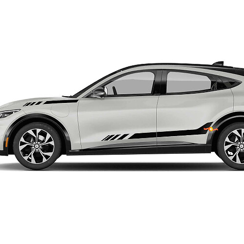 Bandes d'accentuation Autocollants latéraux pour portière en vinyle pour Ford Mustang MACH-E
