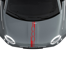 500 Bande de capot Autocollant Graphique pour Fiat 500
 3