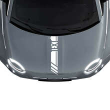 Autocollant graphique bande de course personnalisée pour capot Fiat 500 2