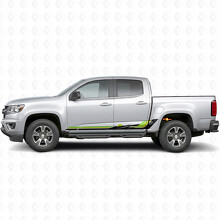 Bandes en vinyle rétro vagues montagne pour portes et bas de caisse Chevrolet Colorado 2e génération 2015-2022_3