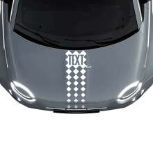 Autocollant rayure capot personnalisé Course 2 pour Fiat 500 2