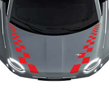 500 Autocollants de bandes à damier pour capot double pour Fiat 500
 3