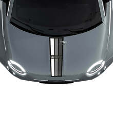 500 Bandes de capot de drapeau à trois bandes Autocollant Décalcomanie Graphique pour Fiat 500
 2