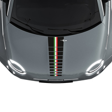 Bandes de capot de drapeau à trois rayures Autocollant Graphique pour Fiat 500
 3