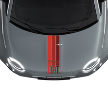 Bandes tricolores Italie Autocollant de capot à rayures pour Fiat 500
 2