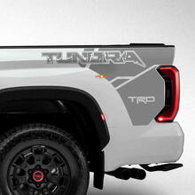 Autocollant en vinyle à l’aspect usé du logo Tundra pour la porte de camion Toyota Tundra_2