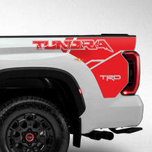 Autocollant de décalque de style Raptor pour le côté du lit pour Toyota Tundra TRD
 3