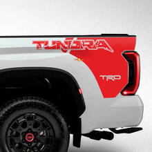 Autocollant Vinyle Lettrage Tundra TRD Latéral de Benne pour Toyota Tundra_3