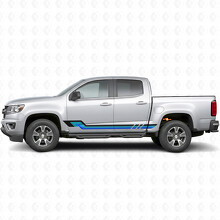 Bandes en vinyle rétro parallèles pour porte et bas de caisse pour Chevrolet Colorado 2e génération 2015-2022_2