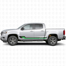 Bandes en vinyle rétro parallèles pour porte et bas de caisse pour Chevrolet Colorado 2e génération 2015-2022_3
