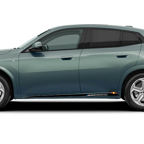Autocollants vinyle bande latérale style M Performance pour BMW X2 U10