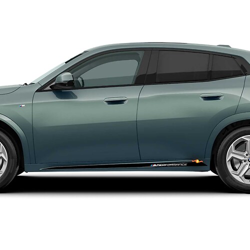 Décalque de bande latérale en vinyle M Performance pour BMW X2 U10
