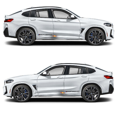 2x Autocollant vinyle M Performance pour BMW X4M
