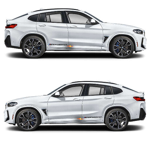 2x Autocollant vinyle M Performance pour BMW X4M
