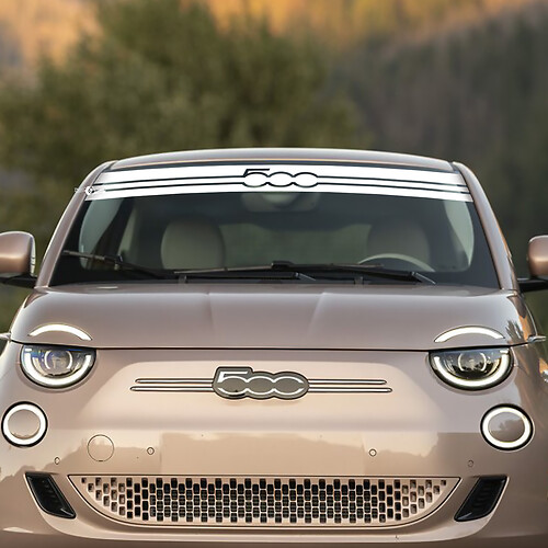 Autocollants de bande de pare-brise avant pour Fiat 500
 1