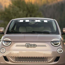 Autocollant texte personnalisé pour pare-brise avant pour Fiat 500 1 2