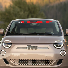 Autocollant texte personnalisé pour pare-brise avant pour Fiat 500 1 3