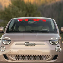 Autocollant texte personnalisé pour pare-brise avant pour Fiat 500 1 3
