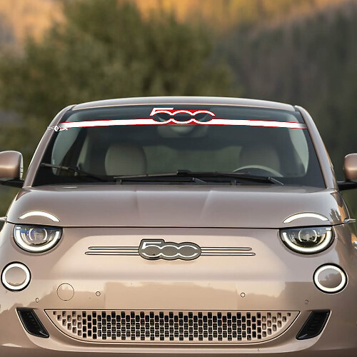 Décalcomanies de pare-brise avant 500 pour Fiat 500
