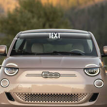 Autocollants personnalisés drapeau Italie avant pare-brise pour Fiat 500 2