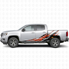 Bandes en vinyle délavées pour portes éclaboussures et côtés de benne pour Chevrolet Colorado 2e génération 2015-2022_2