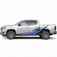 Bandes en vinyle délavées pour portes éclaboussures et côtés de benne pour Chevrolet Colorado 2e génération 2015-2022_3