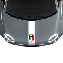 Bande de capot en drapeau italien Autocollant Décalcomanie Graphique pour Fiat 500
 2
