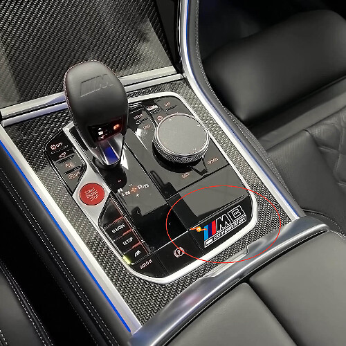 Autocollant en vinyle pour panneau de commande central M8 Competition pour BMW