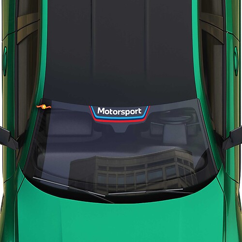 Décalcomanie de bandes M Motorsport autocollant pour pare-brise adaptée à la série G de BMW
