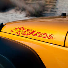 Kit d'autocollants vinyle personnalisés Mountain Style pour capot de Jeep Wrangler_3