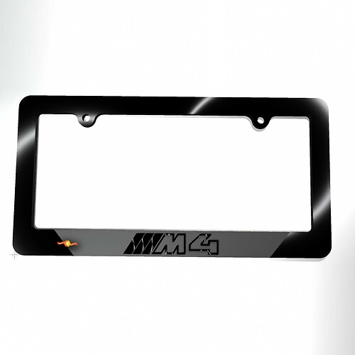 ///Caches de plaque d'immatriculation de véhicule pour BMW M4
