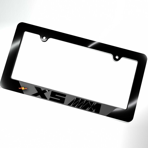 X5 ///M Couvercles de plaques d'immatriculation de véhicule Cadres Décor de véhicule adaptés à BMW X5
 1