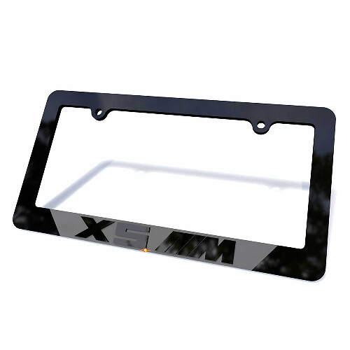Cadre de plaque d'immatriculation en acrylique style X5 M pour BMW X5